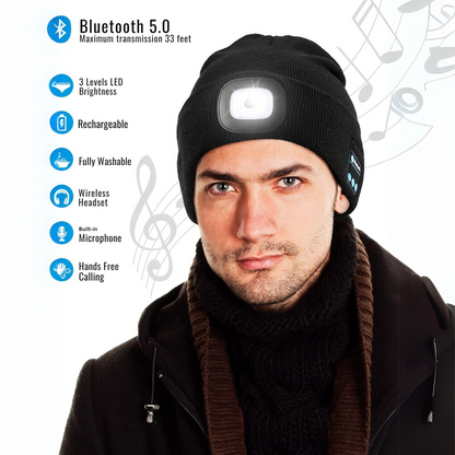 Bluetooth LED Music Beanie