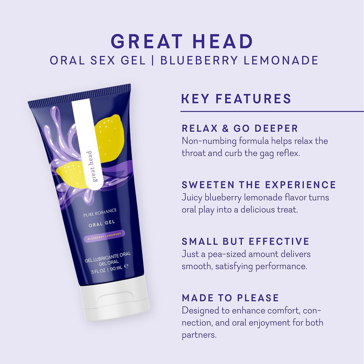 Great Head Blueberry Lemonade Gel