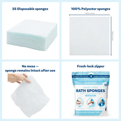 FreshUp Rinse-Free Bath Sponge