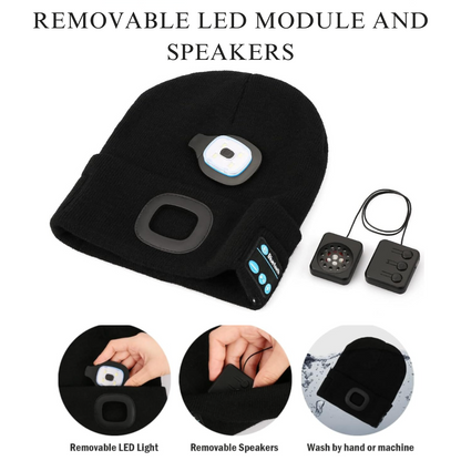 Bluetooth LED Music Beanie