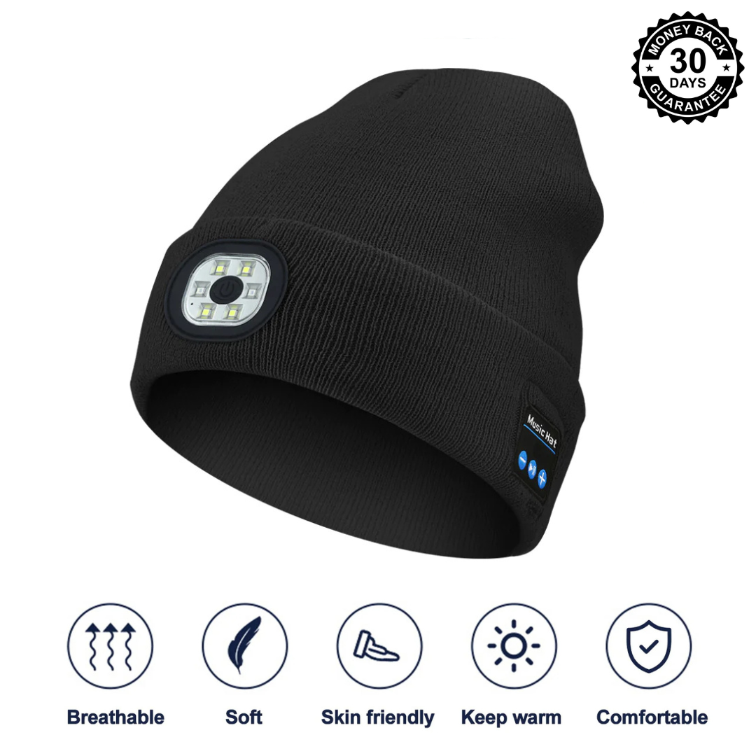 Bluetooth LED Music Beanie