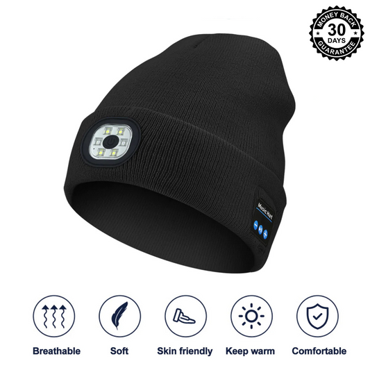Bluetooth LED Music Beanie