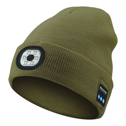 Bluetooth LED Music Beanie
