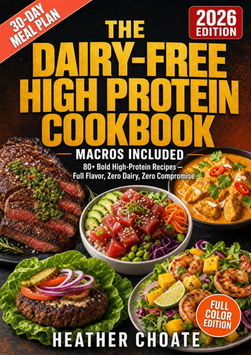 The Dairy-Free High Protein Cookbook cover