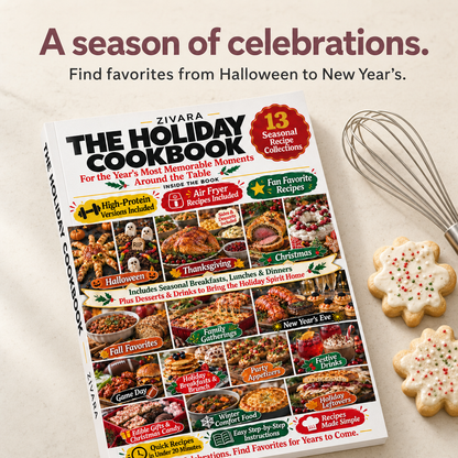 Holiday Cookbook paperback cover detail