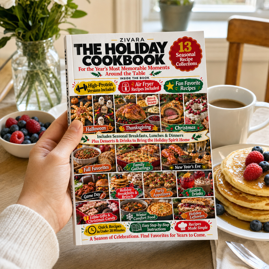 Zivara Holiday Cookbook lifestyle illustration