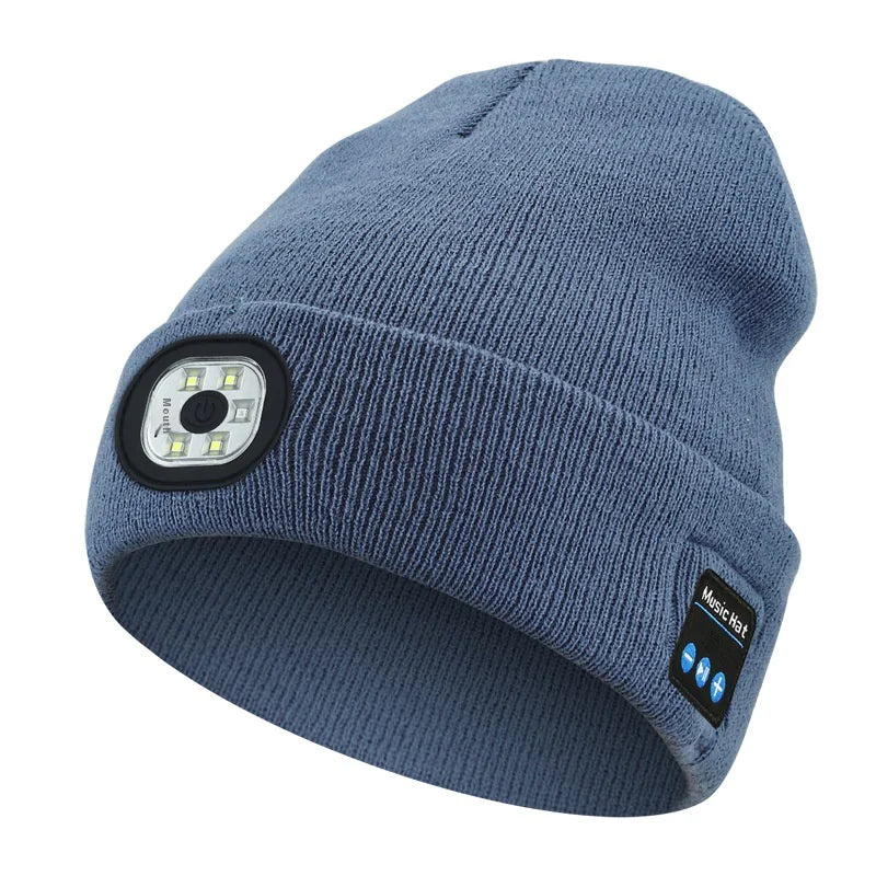 Bluetooth LED Music Beanie